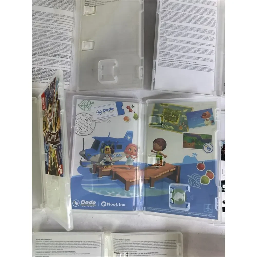Nintendo Switch Empty Game Case Lot Of 10, NO GAMES,Lego , street fighter ET